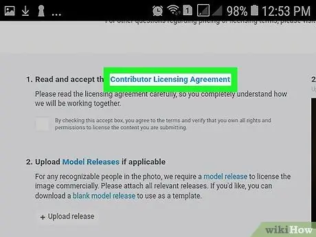 Продажа фотографий на 500px на Android Шаг 10