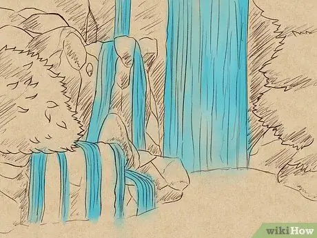 Рисуем водопад Шаг 15