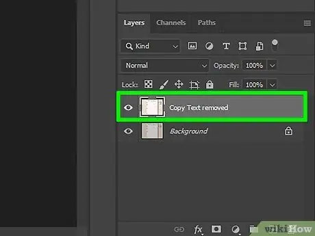 Удаление текста с фотографии в Photoshop. Шаг 12 Удаление текста с фотографии в Photoshop. Шаг 12