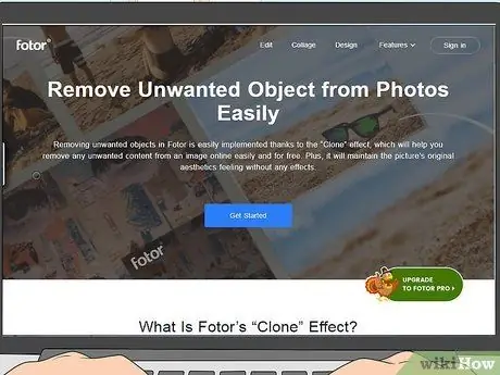 Удаление текста с изображения в Интернете Шаг 1