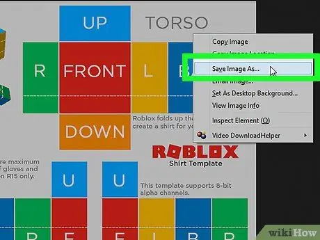 Создайте рубашку в ROBLOX, шаг 3