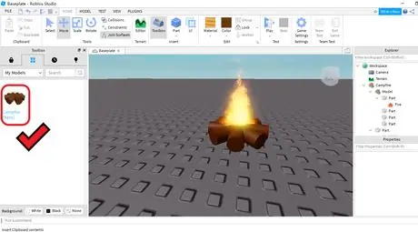 Создание модели в Roblox Studio Шаг 10