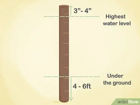 Установка столбов в воду для причала или пирса Шаг 4