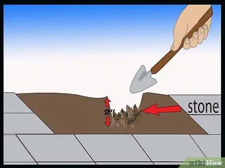 Ремонт патио под тонущим камнем Шаг 3