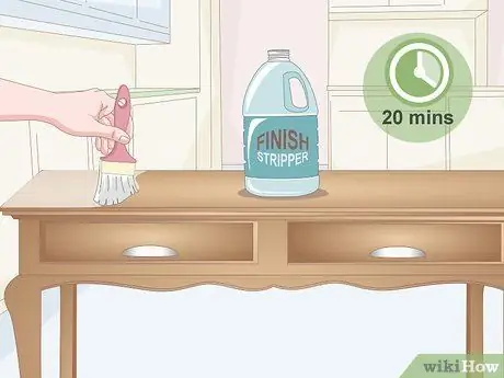 Осветление морилки темного дерева, шаг 1