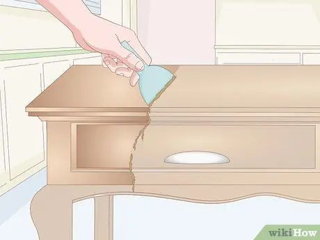 Осветление морилки темного дерева, шаг 2