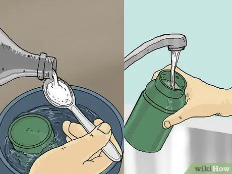 Очистите новую бутылку с водой, шаг 4