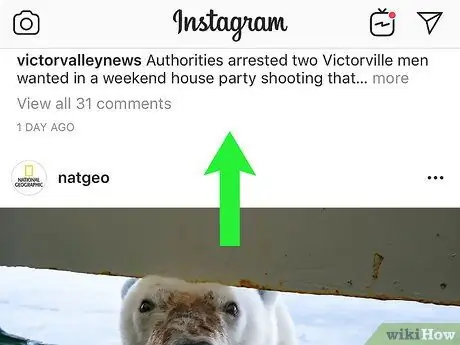 Комментирование и удаление комментариев к фотографиям в Instagram Шаг 2