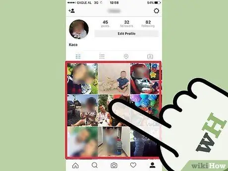 Удалить фото из Instagram Шаг 3