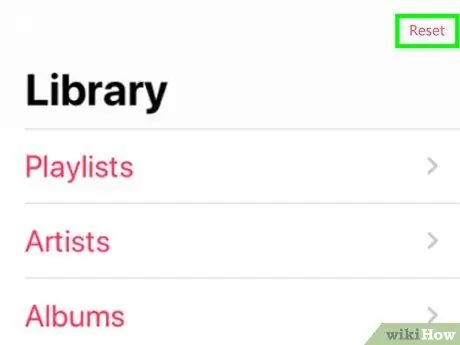 Сбросить Apple Music Шаг 6