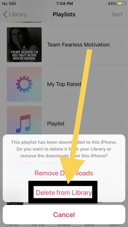Как удалить плейлист из Apple Music на iPhone или iPad
