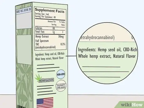 Выберите CBD Oil Step 4