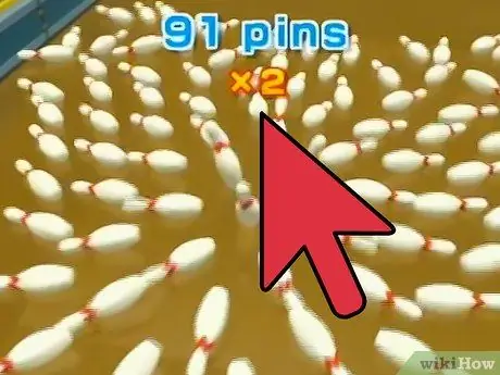 Ударьте по мячу 91 кеглей в Wii Sports, шаг 9 Ударьте по мячу 91 кеглей в Wii Sports, шаг 9