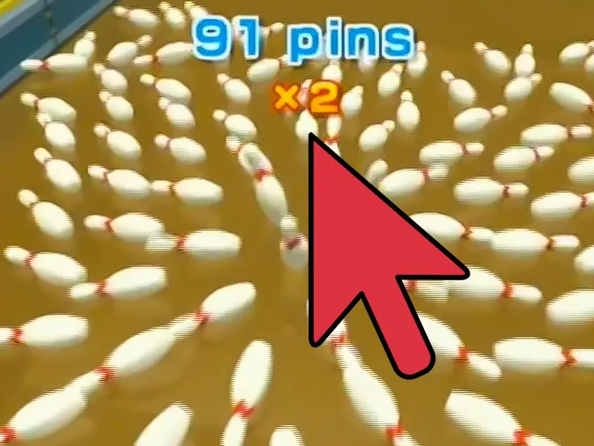Как забить кеглем 91 в Wii Sports: 9 шагов (с иллюстрациями)