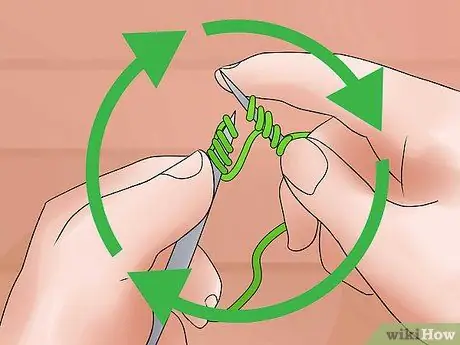 Вяжем по кругу, шаг 20