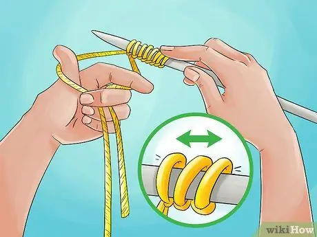Вяжите спицами с двойным острием. Шаг 2