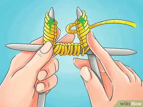 Вяжите спицами с двойным острием. Шаг 7