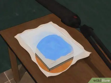 Трафаретная печать дома Шаг 12