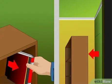 Прикрепите книжный шкаф к стене Шаг 3