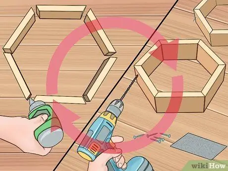 Сделать самодельные сотовые полки Шаг 4