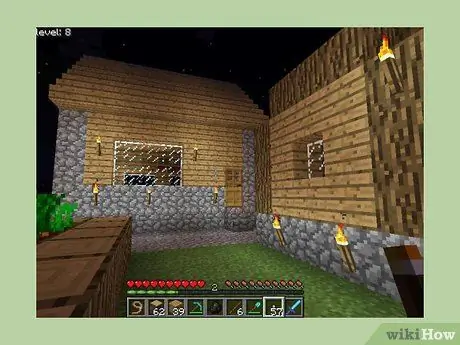 Сделать факел в Minecraft Шаг 12