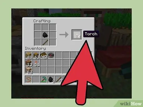 Сделайте факел в Minecraft, шаг 5