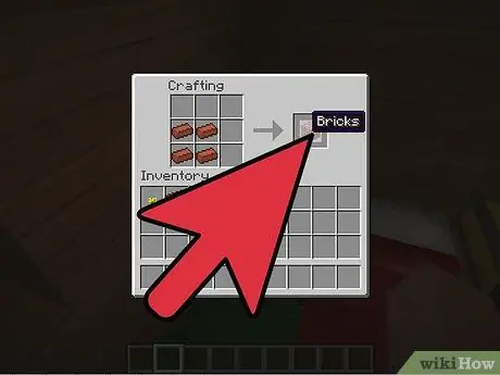 Постройте кирпичный камин с дымоходом в Minecraft, шаг 3