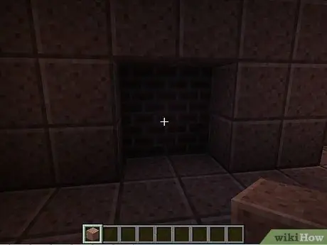Постройте кирпичный камин с дымоходом в Minecraft, шаг 4