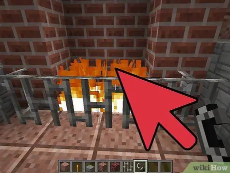 Постройте кирпичный камин с дымоходом в Minecraft, шаг 8