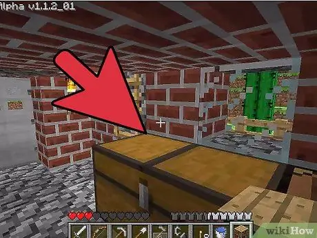 Сделайте книжную полку в Minecraft Step 7