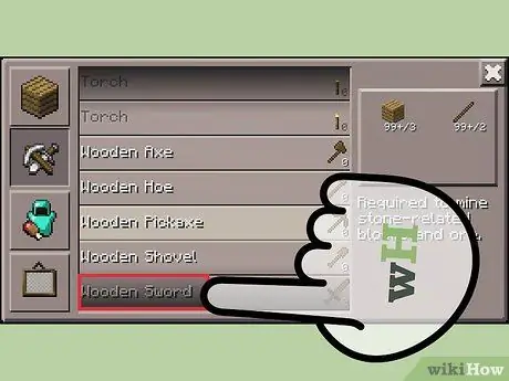 Сделать меч в Minecraft Шаг 12