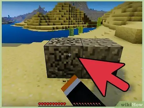 Сделайте кремень и сталь в Minecraft, шаг 1