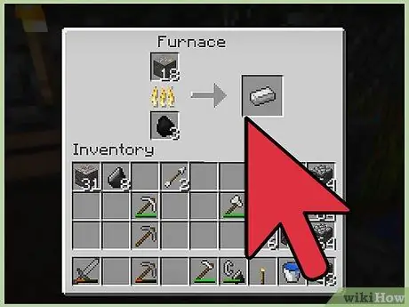 Сделайте кремень и сталь в Minecraft, шаг 4