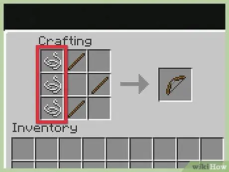 Сделайте лук и стрелу в Minecraft, шаг 4