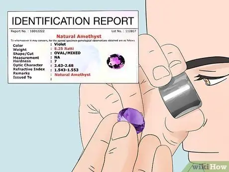 Определите, настоящий ли аметист Шаг 7 Определите, настоящий ли аметист Шаг 7