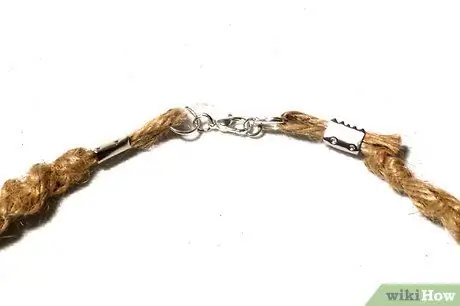 Сделайте колье из конопли. Шаг 17