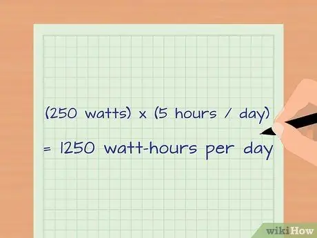 Расчет киловатт-часов Шаг 2