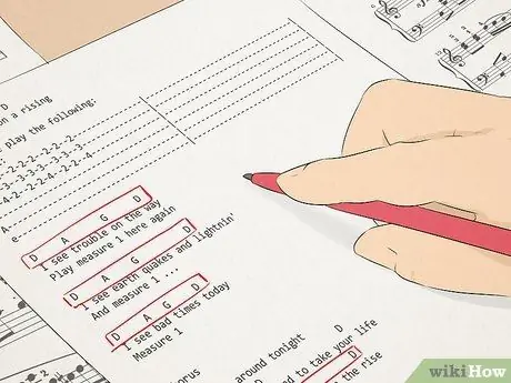 Определите тональность песни на шаге 7