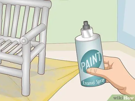 Покраска мебели из бамбука Шаг 13