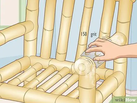 Покраска мебели из бамбука, шаг 2