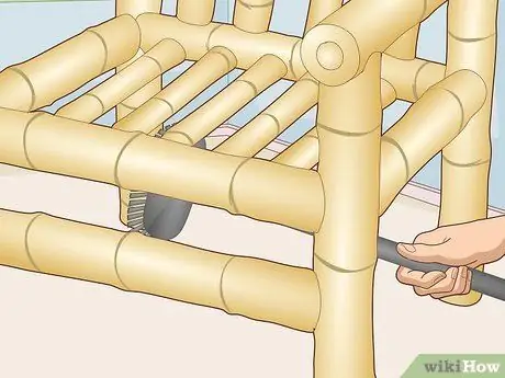 Покраска мебели из бамбука, шаг 4