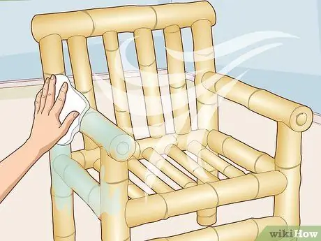 Покраска мебели из бамбука Шаг 5