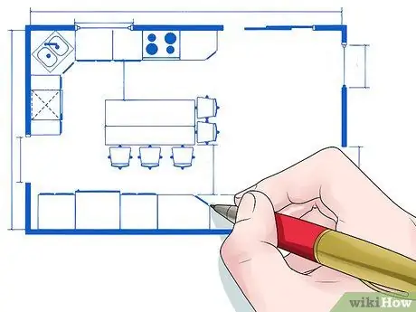 Измерьте кухонные шкафы, шаг 1