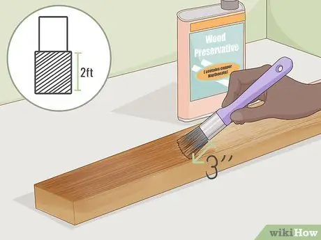 Защита деревянного столба от гниения в земле Шаг 8