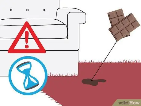 Чистый шоколад с ковра Шаг 1