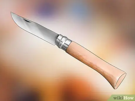 Заточка карандаша ножом Шаг 2