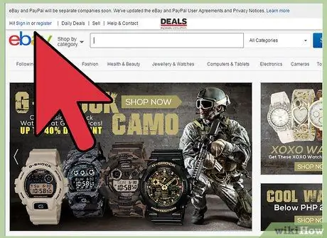 Купить искусство на eBay Шаг 1