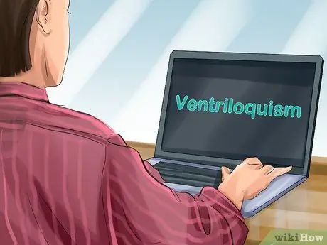 Выучить чревовещание, шаг 1