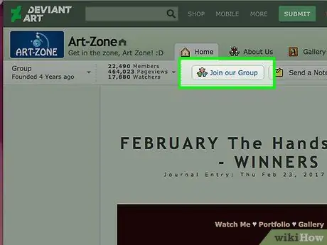 Обратите внимание на DeviantArt Шаг 3