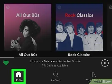 Выйти из Spotify на iPhone или iPad Шаг 2